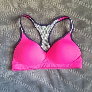Pink Yoga Push-Up Bra